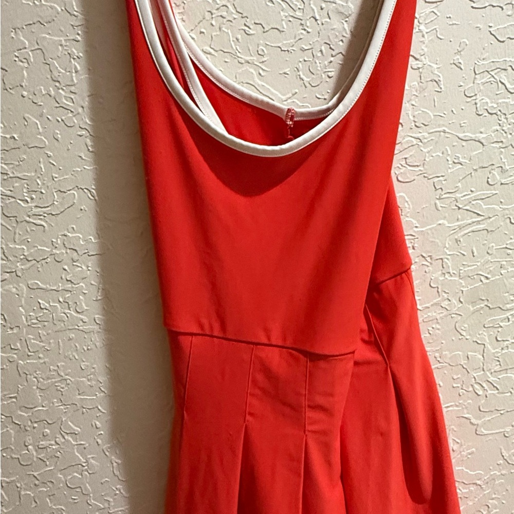 Prince Red Dress with White Trim